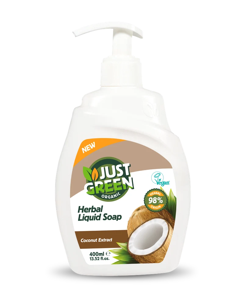 Υγρό Σαπούνι Χεριών με Έλαιο Καρύδας — Just Green Organic